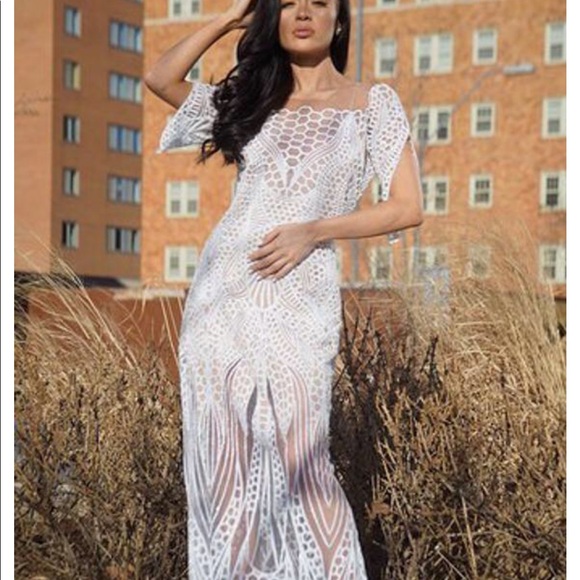 Lucia’sSarto Wedding Dress Sequin Short Sleeve xs - Picture 8 of 16